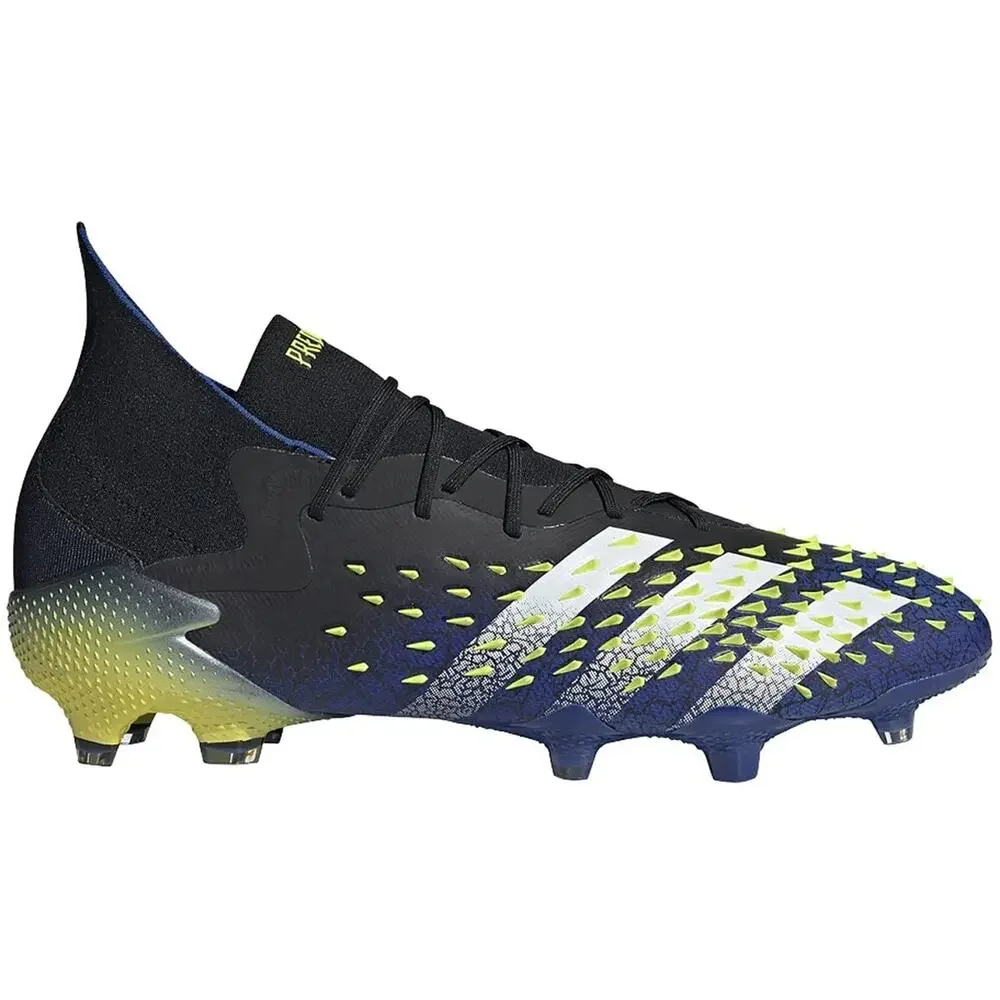 ADIDAS PREDATOR FREAK.1 FIRM GROUND CLEAT -CORE BLACK/WHITE/SOLAR YELLOW